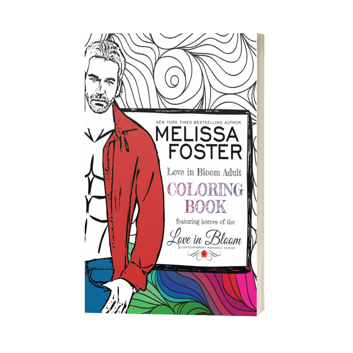 Love in Bloom Adult Coloring Book Paperback